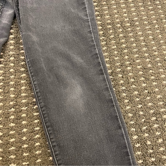 Blue Spice black faded high waist skinny denim jeans, 5 pockets, zipper fly, 11. - Picture 6 of 12